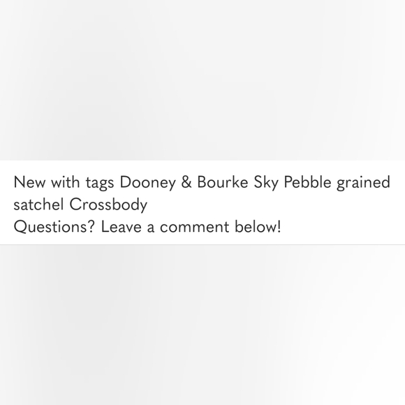 New With Tags! Gorgeous blue convertible Dooney & Bourke bag! Stunning color. - Picture 14 of 16